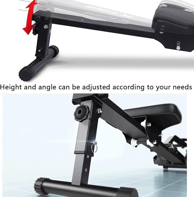 Rowing Machines for Home Use Adjustable Magnetic Resistance Rowing Machine – Foldable and Compact Row Machine Rower with Adjustable Resistance, Hyper-Quiet Rower Machine Supports 300Lbs