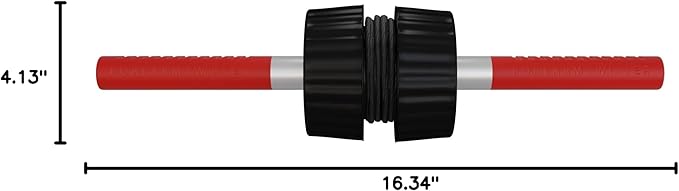 DMoose Fitness Forearm Strengthener & Wrist Roller - 2 in 1 Arm Exerciser with Non-Slip Premium Grip, Durable Nylon Rope - Helps with Elbow Tendonitis, Wrist Recovery & Strength Training