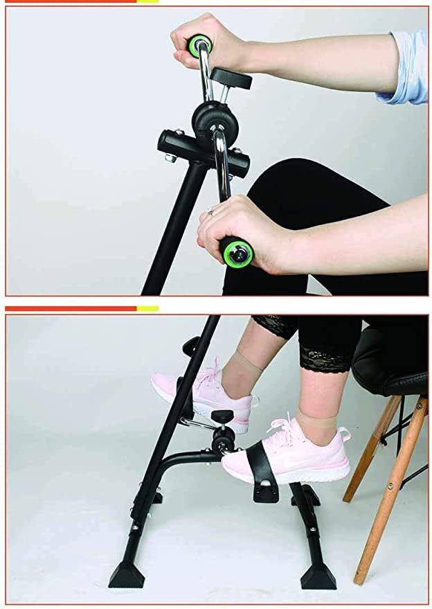 GOTOTOP Pedal Exerciser, Hand Arm Leg and Knee Recovery Medical Peddler Folding Adjustable Fitness Equipment for Seniors, Elderly Home Pedal Exercise for Full Body