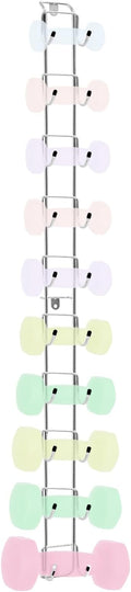 Zonon 48 Inch Long Wall Mounted Metal Dumbbell Rack, 10 Dumbbell Capacity, Barbell Wall Rack Hanger Organizer for Space Saving Home Gym Storage Organizer, Hardware Included