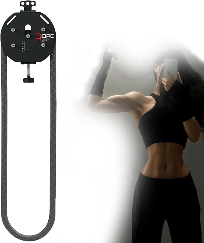 Endless Rope Trainer - Rope Pull Exercise Machine with 20kg Adjustable Resistance, 100K+ Tested Steel-Core for Full-Body HIIT, Grip & Strength Training, No Assembly