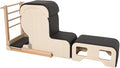 Pilates Arm Chair Barrel Set, Spine Corrector Equipment for Home Studio Pilates Machine, Ergonomic Design for Balance Core Strengthening