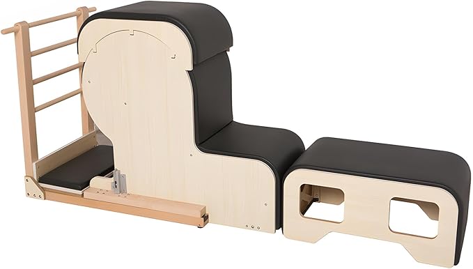 Pilates Arm Chair Barrel Set, Spine Corrector Equipment for Home Studio Pilates Machine, Ergonomic Design for Balance Core Strengthening