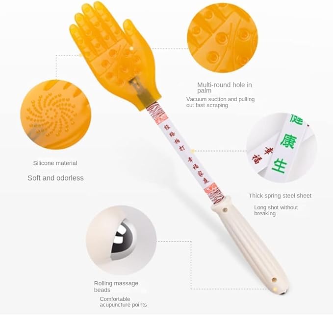 Ergonomic Silicone Body Acupoint Hammer Pat, Flexible Slap Board for Back and Shoulder Relief, Manual Patting Board Massage Tool for Muscle Tension, Portable Activator Slapping Tool for Full Body