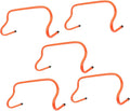 SUPVOX 5Pcs Agility Training Hurdles High Soccer Training Props for Speed Agility Practice Durable Outdoor Equipment Bright Orange Color