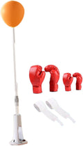 Punching Bag with Stand Boxing Reaction Ball with Gloves Gear MMA Equipment Hand Eye Coordination Training Adjustable Height