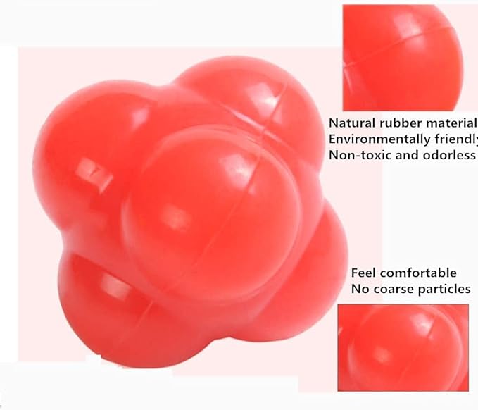 Reaction Ball, Reflex Ball for Hand-Eye Coordination Training Equipment, Field Training Balls and Agility Trainer (Blue)