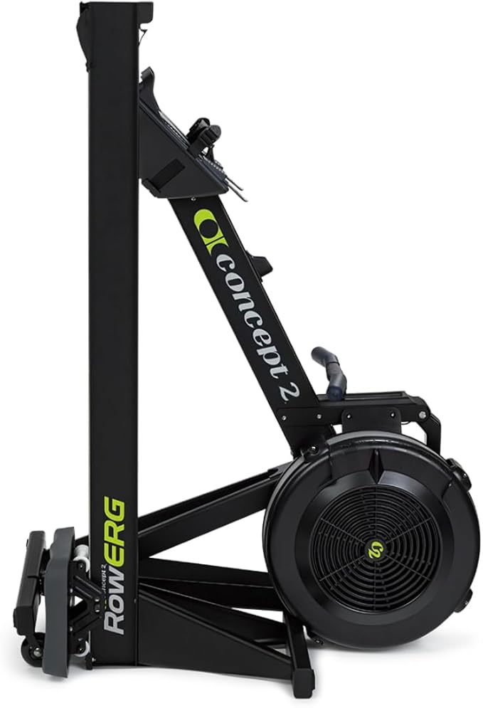 Concept2 RowErg Model E Indoor Rowing Machine with Tall Legs - PM5 Monitor, Device Holder, Adjustable Air Resistance, Easy Storage with FitXion Sweat Towel