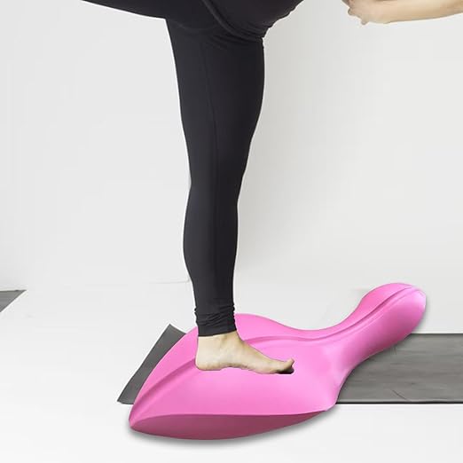 YIJU Pilates Spine Alignment Device PU Foam Support for Home Gym Cervical Vertebra Adjustment, Pink, as described