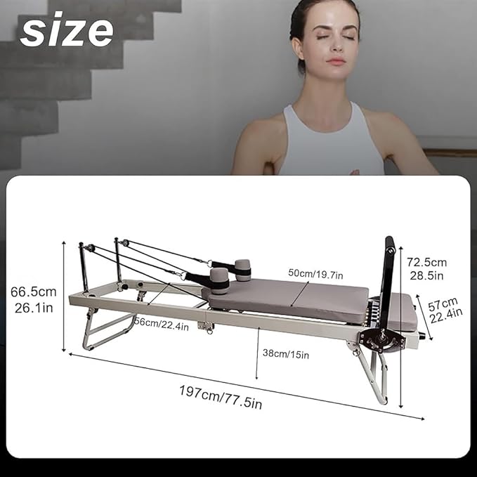 Pilates Reformer Large Equipment Core Bed Ladder Barrel Spine Corrector Stable Chair Cadillac for Home Unit Activity Room Gym