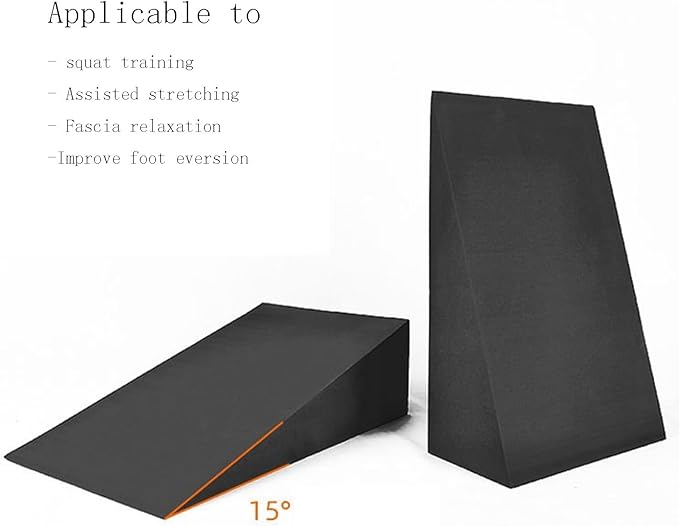 KYOFIS Yoga Foam Wedge, Slant Board for Squats EVA Calf Stretcher for Fitness, Pushup, Weightlifting, Yoga, Knees Over Toes Training (Size : 9x6x3cm)