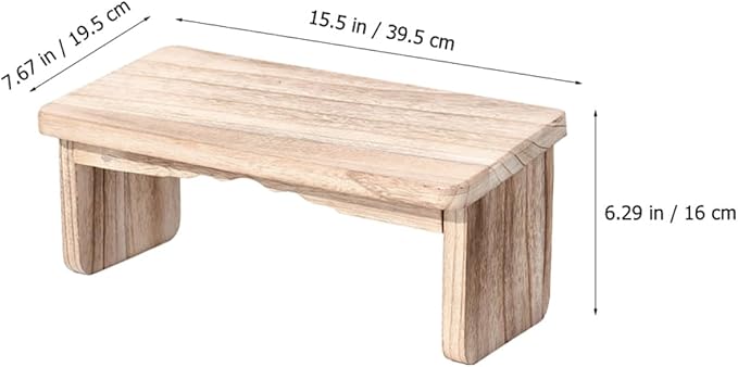 Meditation Kneel Sit Stool Wooden Meditation Bench for Home Temple Relaxation Non-Slip Design for Comfortable Sitting and Improved Circulation