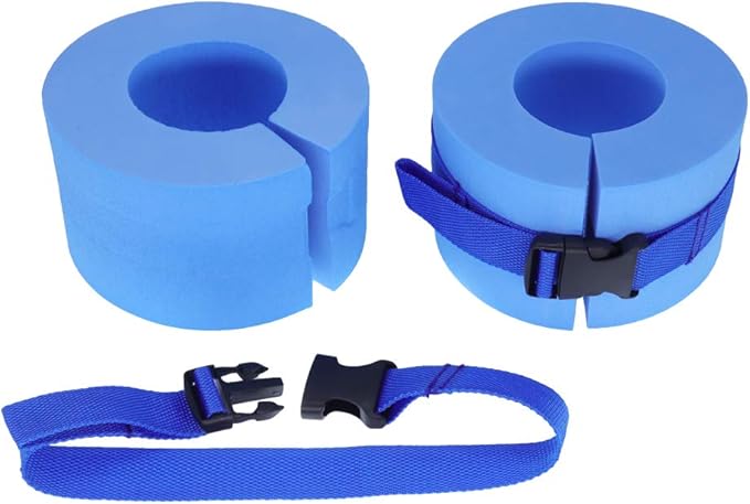 Water Aerobics Float Ring/Belt to Workout Ankles Arms for Swim Fitness Training (Set of 2)