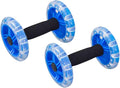 Device Ab Roller Wheel Abdominal Exercise Roller Abdomen Training Wheel Gym Workout Equipment for Fitness Use Blue Dumbbels