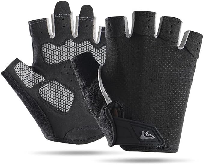 Women's Workout-Cycling-Fingerless-Gloves with Anti-Slip Palm - Breathable Grip Weightlifting Gym Sport Gloves