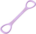 Silicone Figure-8 & Straight Resistance Band for Women - 15-35 Lbs, Yoga Back Stretching Home Workout Band