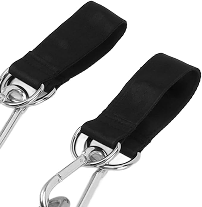 Pull Up Handle Cable Attachment with TPR Rubber Coated Grip, Anti - Slip Weightlifting Gym Equipment Handle - Comfortable Strength Training, Portable Fitness Accessory for Home o