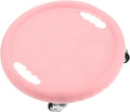 PRETYZOOM Ab Roller Wheel with 4 Rollers and Knee Pad, Pink Abdominal Exercise Board for Core Strength Training, Silent Fitness Slider Disc for Home Workout and Abdominal Muscle Sculpting
