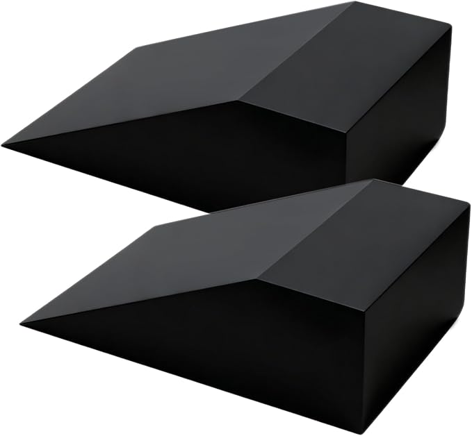 Squat Wedge Block Yoga Wedge Blocks 2 Pack, Yoga Foam Wedges Exercise Foot Wedges Block for Workout Heel Elevated Calf Stretcher Gymnastic(Black)