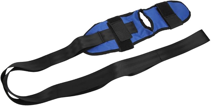 Yoga and Pilates Tension Belt for Stretching, 39.3 Inches, with 16.9 x 5.3 Inch Footrest, Muscle Recovery