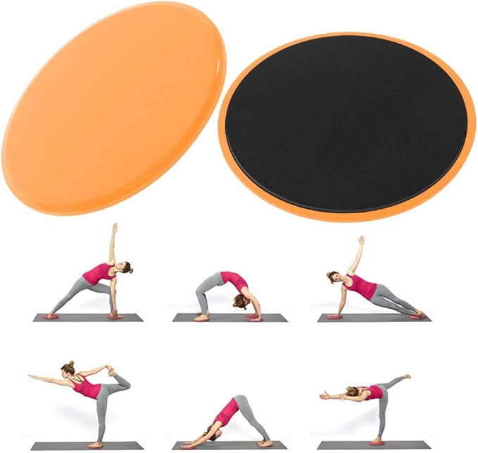 Fitness Sliding Disc Workout Equipment Core Slider Exercise Training Disks for Home Gym Street Workout ABS Material Pink Black Red Blue Green Orange 2 Pack