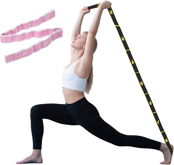 Resistance Bands for Working Out, 8-Levels Elastic Adjustable Exercise Bands for Women and Men,Booty Legs,Body Stretching,Pilates,Yoga,Stretch Bands for Training,Physical Therapy,Fitness,Gym