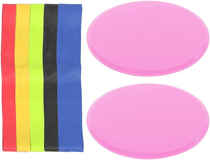 Fitness Sliding Disc, Wireless Core Slider Workout Equipment, Low Impact ABS Sliders for Home Gym and Floor Exercises with Pull Straps for Beginners and Advanced Users