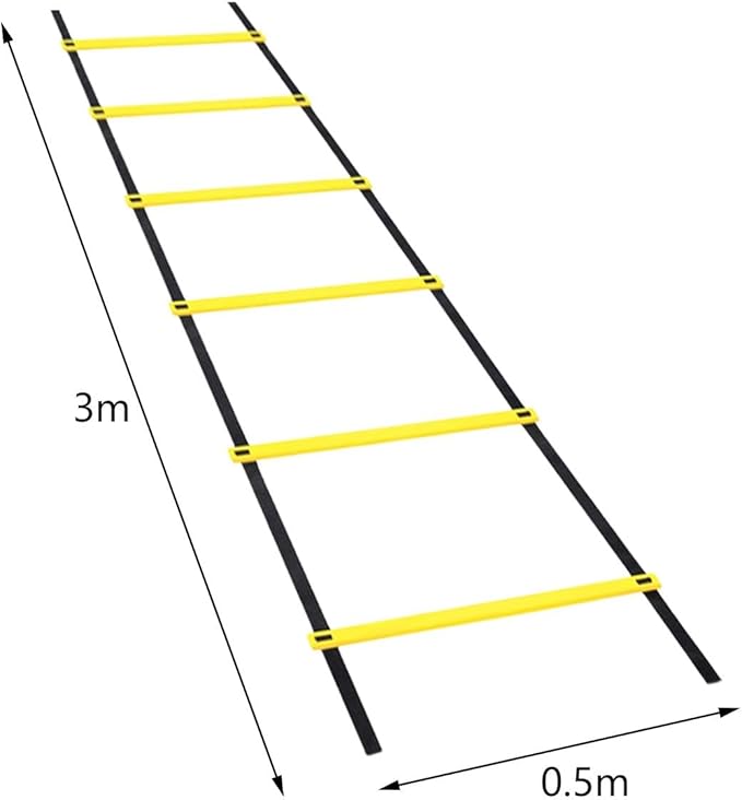 Agility Ladder Football Speed Training Equipment Basketball Soccer Improves Coordination Speed Ladder with Carry Bag for Volleyball Home Gym