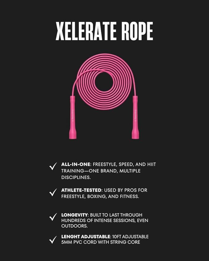 Speed Jump Rope by Dayan Kolev, 5mm PVC Skipping Rope, Great for Beginners and Advanced Athlets, Designed for Fitness, Cardio, Boxing & CrossFit, Adjustable length with Unbreakable Handles
