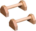 SUPVOX Pine Wood Push-up Brackets 30cm Pair, Indoor Push-up Stands for Home Fitness, Muscle Trainer Exercise Equipment with Non-slip Grip Bars for Strength Training