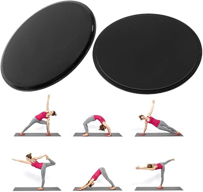Fitness Sliding Disc Workout Equipment Core Slider Exercise Training Disks for Home Gym Street Workout ABS Material Pink Black Red Blue Green Orange 2 Pack