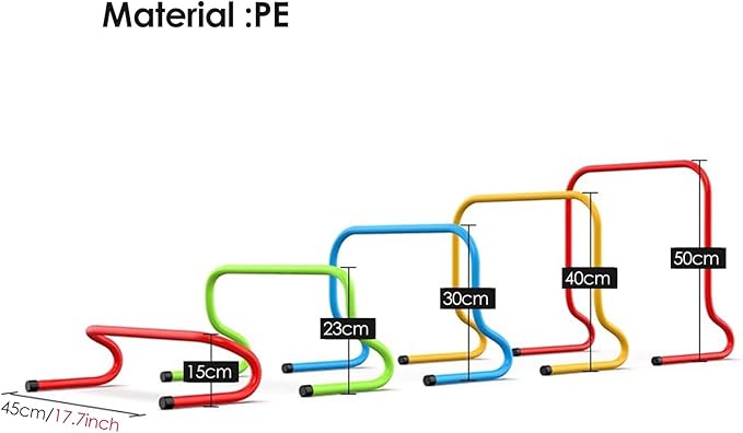 YXXSDP Athletic Sport Speed Training Hurdles, Agility Training Equipment Multi-Sports Equipment, Kids Adults Outdoor Games, for PE Class/Fitness Group