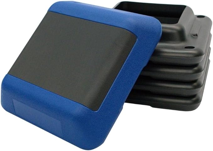 Gronk Fitness Adjustable Exercise Step Platform with 4–12" Stackable Risers | 16"x16" Aerobic Stepper Platform for Home Gym Workouts, HIIT, Step Aerobics, Cardio & Strength Training