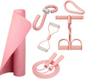 Yoga & Fitness Kit - Non-Slip 6mm Mat, Durable Resistance Tools, Premium Jump Rope, Adjustable Bag, Thigh Trainer | Home Workout & Pilates Essentials for Beginners