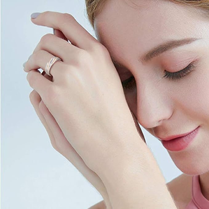 Copper Rings for Women, 99.9% Set Solid Copper Adjustable Magnetic Ring, Fashion Jewelry Present (0169 0948)