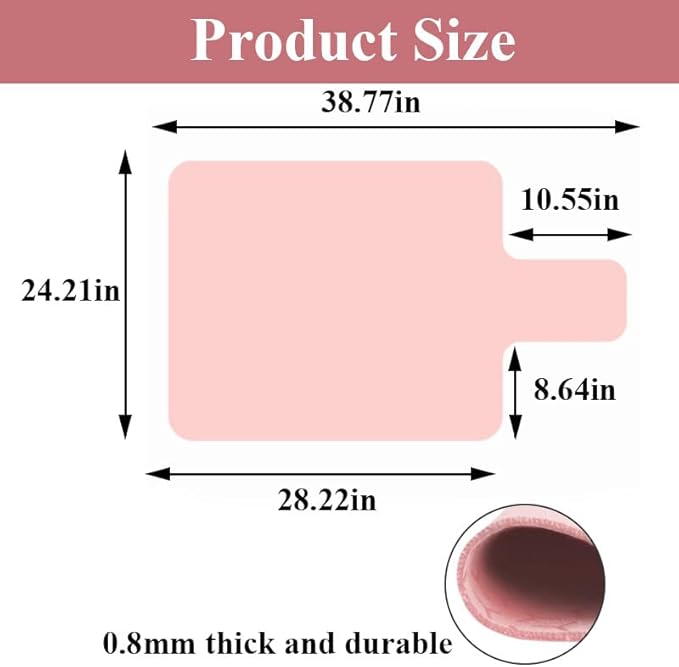 Non-Slip Pilates Reformer Mat Cover,0.8mm Thick Pilate Reformer Machine Cover Mat Towel,Pilates Mats for Reformer,Fleece Exercise Matfor Pilate Training Yoga 39" x 24"