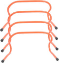 ABOOFAN 4pcs Speed Hurdles Plastic Sports Training Hurdle Set 15cm Height Wear-Resistant Agility Equipment for Soccer Football Running and Footwork Training