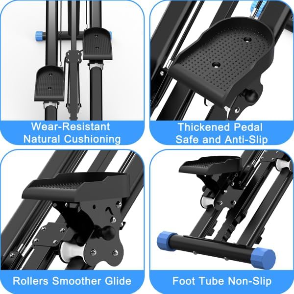 Stair Stepper Mini Stepper, Vertical Climber Machine for Home Full Body Workout, Adjustable Handlebar, Stable Non-Slip Frame, Home Climber, Aerobic Stepper, Fitness Stepper