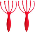 Head Massager - 2pcs, Hand held Scalp Massager, Deep Relaxation & Stress Suitable for Home, Office and Travel