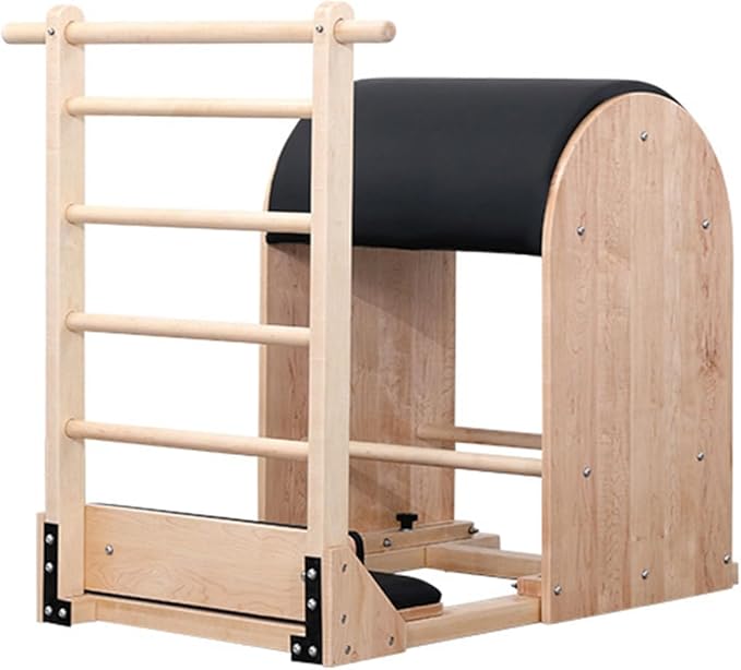 Wooden Pilates Ladder Barrel Vintage, Spine Corrector Equipment for Home Studio Pilates Machine for Beginner Workouts