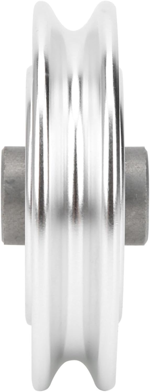 Agatige Aluminum Pulley Wheel, 70mm 80mm Power Rack Pulley Attachment Bearing Gym Pulleywheel Strength Training Exercise Hardware for Home Gym Equipment