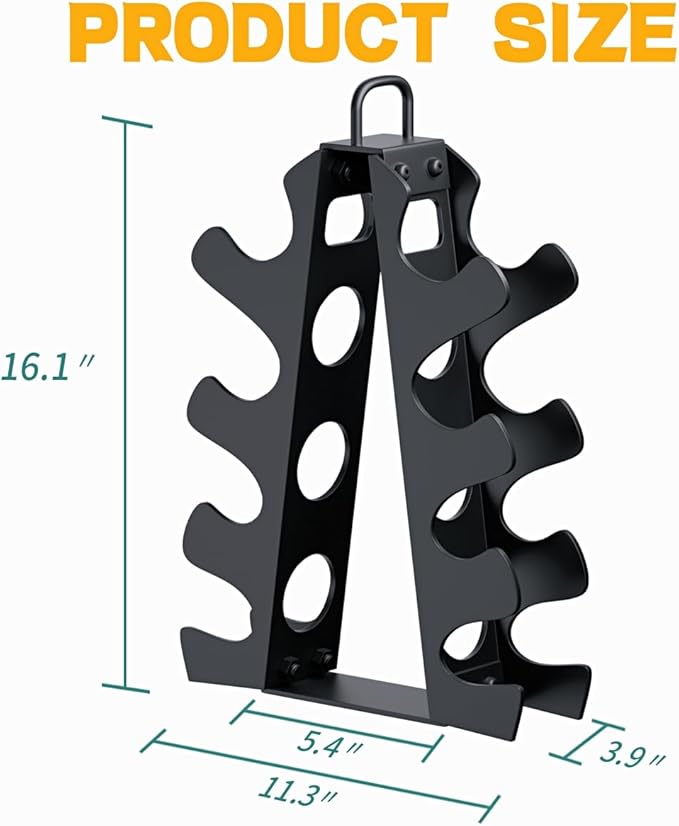 Weight Rack for Dumbbells,A-Frame Dumbbell Rack Stand Only, Alloy Steel Dumbbells Storage Rack with Handle for Home Gyms Workout (Dumbbells not include)