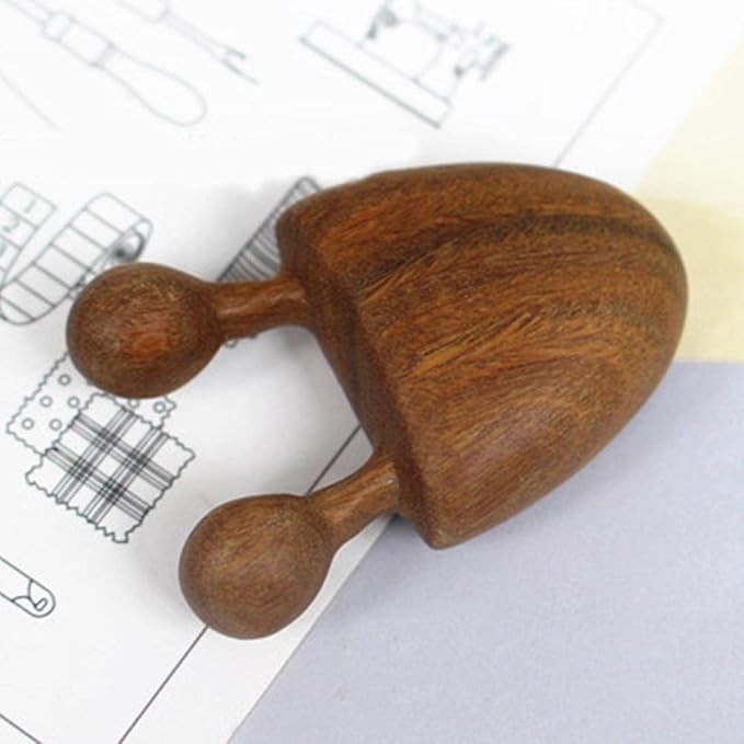 Brown Natural Sandalwood Scraping Massage Tool Facial Eye Massage Tool Acupuncture Stick Wooden Massager Relaxing Therapy Manual Back Massagers, Gua Sha, Massage Tools