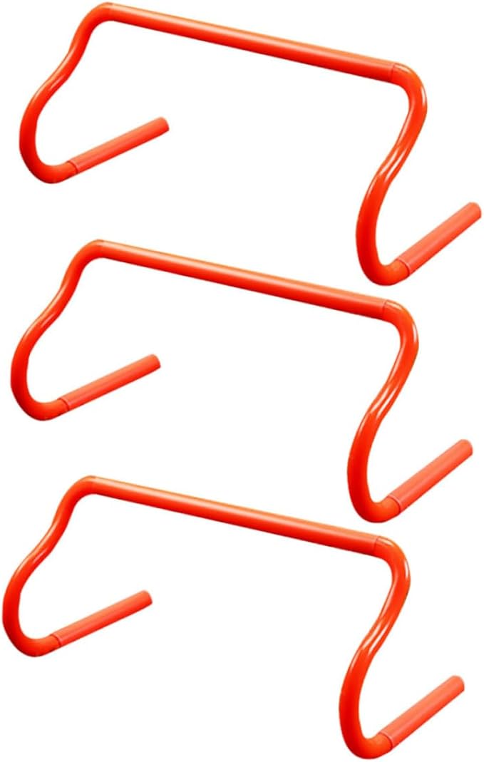 Totority 3pcs Detachable Agility Speed Training Hurdles Portable Running Drills Equipment Adjustable for Soccer Basketball Athletes Sports Practice