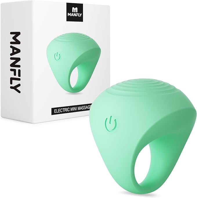 Mini Massager, Waterproof Rechargeable Portable Body Massage Ball, Multifunctional Finger Massager, Green