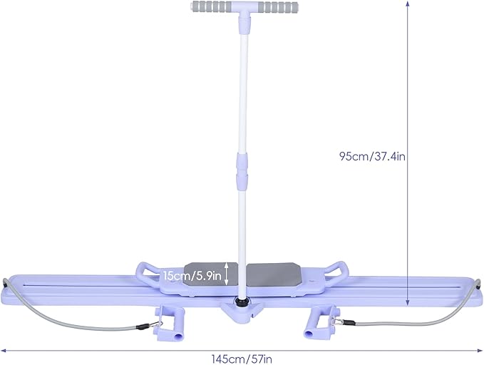 Pilates Board, 8-in-1 Mini Pilates Reformer Set, Multifunctional Detachable Ab Trainer Machine with Anti-Slip Quiet Design, Pilates Board for Home Workout Portable Equipment for Women