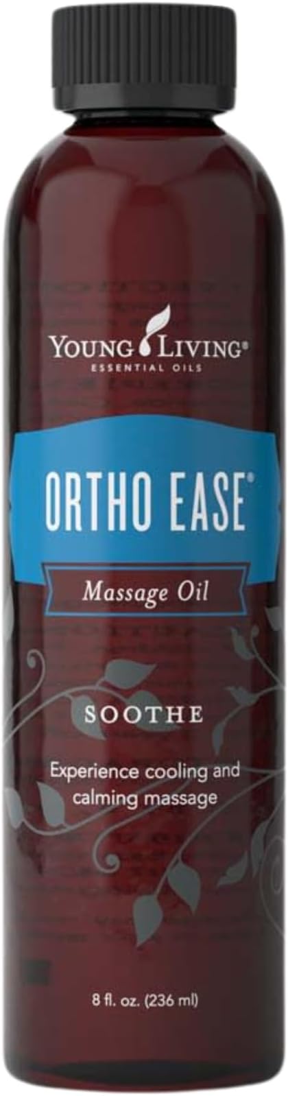 Ortho Ease Massage Oil | 8 oz | Nourishing Blend of Peppermint, Lavender, Copaiba & More | Soothes Tired Muscles and Joints | Infused with Antioxidant-Rich Carrier Oils for Hydrated and Glowing Skin