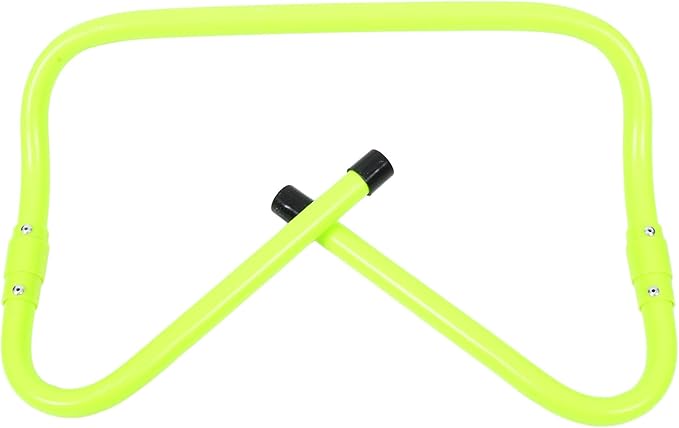 Adjustable Soccer Training Hurdles Set, 2-Height PVC Plastic Agility Speed Hurdles for Football and Basketball Drills, Foldable Athletic Equipment for Footwork and Agility Training