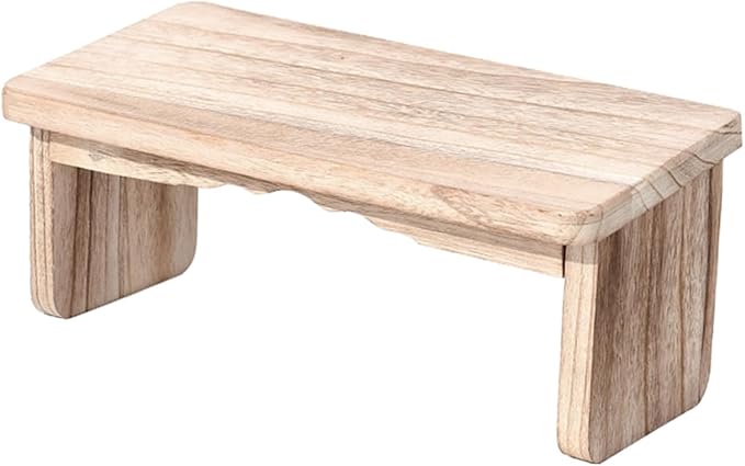 Mikikit Meditation Bench Portable Wooden Kneeling Stool Foldable Zen Stool for Meditation Prayer and Tea Non-Slip Design Lightweight for Home Use