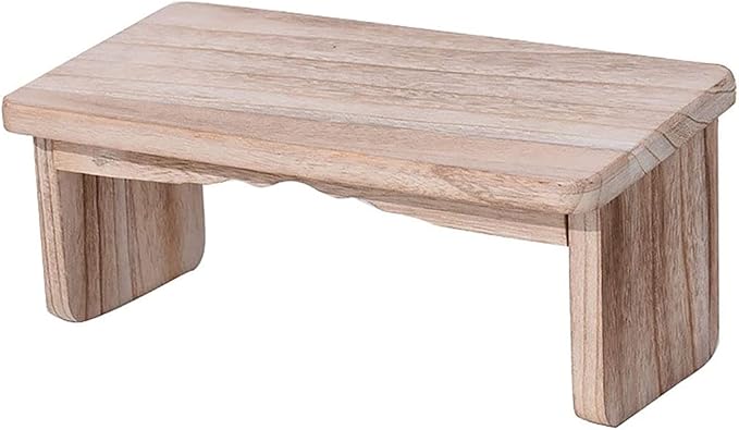 Portable Kneeling Meditation Bench with Foldable Legs, Perfect Kneeling Stool Ergonomic Solid Wood Yoga Bench for Extended Practice